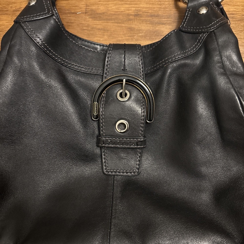 Coach SoHo Lynn Hobo Shoulder Bag Black Leather Purse Y2K D1126-F17219 READ DESC - Picture 8 of 12
